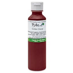 Tri-Art Liquid Artist Acrylics - Golden Orange, 120 ml bottle