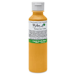 Tri-Art Liquid Artist Acrylics - Nickel Azo Yellow, 120 ml bottle