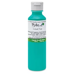 Tri-Art Liquid Artist Acrylics - Cobalt Teal, 120 ml bottle