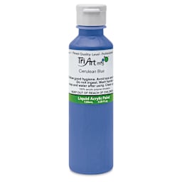 Tri-Art Liquid Artist Acrylics - Cerulean Blue, 120 ml bottle