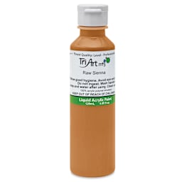 Tri-Art Liquid Artist Acrylics - Raw Sienna, 120 ml bottle