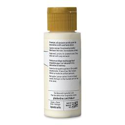 FolkArt Matte Acrylic Paint - Vintage White, 2 oz, Bottle (Back)