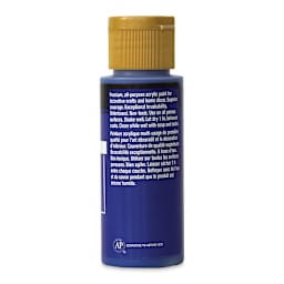 FolkArt Matte Acrylic Paint - Cobalt Hue, 2 oz, Bottle (Back)