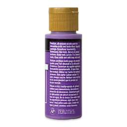 FolkArt Matte Acrylic Paint - Lavender, 2 oz, Bottle (Back)