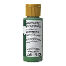 FolkArt Matte Acrylic Paint - Classsic Green, 2 oz, Bottle (Back)
