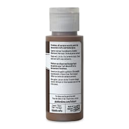 FolkArt Matte Acrylic Paint - Coffee Bean, 2 oz, Bottle (Back)