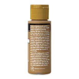 FolkArt Matte Acrylic Paint - Honeycomb, 2 oz, Bottle (Back)