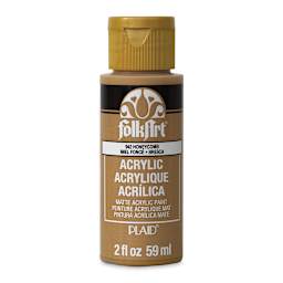 FolkArt Matte Acrylic Paint - Honeycomb, 2 oz, Bottle (Front)