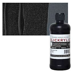 Blickrylic Student Acrylic - Mars Black, Pint and swatch