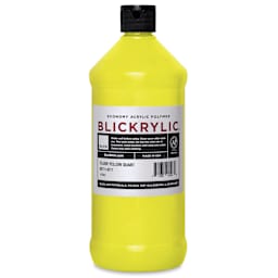Blickrylic Student Acrylics - Fluorescent Yellow, Quart