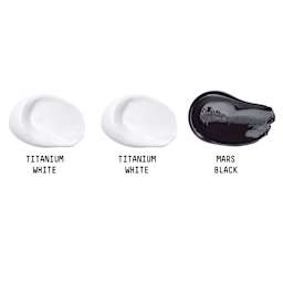 Liquitex Basics Acrylic Paints - Set of 3, White and Black swatches