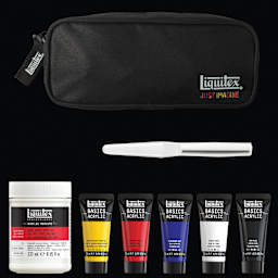 Liquitex What Would You Create Basics Acrylic Set - 3D Painting, Set of 8 set contents