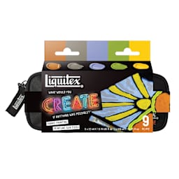 Liquitex What Would You Create Basics Acrylic Set - Fabric Painting, Set of 9