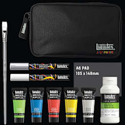 Liquitex What Would You Create Basics Acrylic Set - Mixed Media Painting, Set of 11 set contents