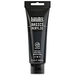 Liquitex Basics - Ivory Black, 4 oz tube