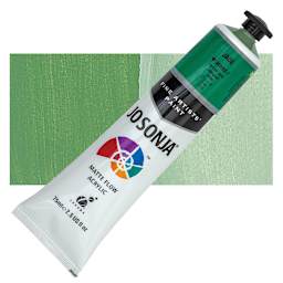 Jo Sonja's Artist Acrylic - Jade, 2.5 oz tube and swatch