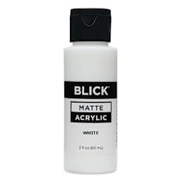 Blick Matte Acrylic - White, 2 oz bottle