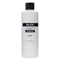 Blick Matte Acrylic - White, 8 oz bottle