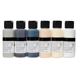 Blick Matte Acrylics - Set of 6, Neutral Colors, 2 oz