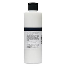 Blick Matte Acrylic Varnish - Gloss, back of 8 oz bottle