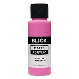 Blick Matte Acrylic - Brilliant Magenta, 2 oz bottle