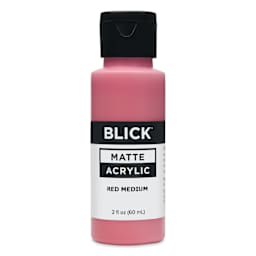 Blick Matte Acrylic - Red Medium, 2 oz bottle