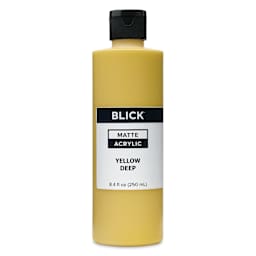 Blick Matte Acrylic - Yellow Deep, 8 oz