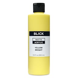 Blick Matte Acrylic - Yellow Bright, 8 oz