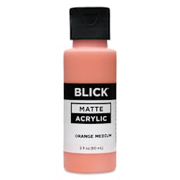 Blick Matte Acrylic - Orange Medium, 2 oz bottle