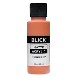 Blick Matte Acrylic - Orange Deep, 2 oz bottle