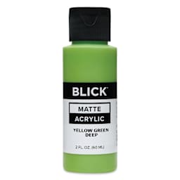 Blick Matte Acrylic - Yellow Green Deep, 2 oz bottle