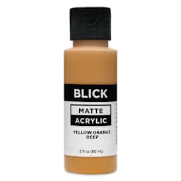 Blick Matte Acrylic - Yellow Orange Deep, 2 oz bottle