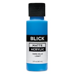 Blick Matte Acrylic - Dark Blue Light, 2 oz bottle
