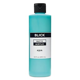Blick Matte Acrylic - Aqua, 8 oz