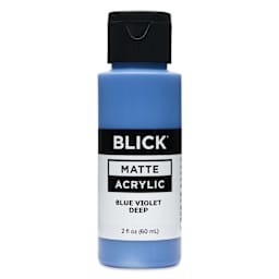 Blick Matte Acrylic - Blue Violet Deep, 2 oz bottle
