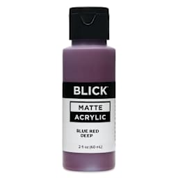 Blick Matte Acrylic - Blue Red Deep, 2 oz bottle