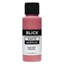Blick Matte Acrylic - Blue Red Medium, 2 oz bottle