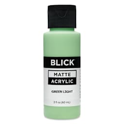 Blick Matte Acrylic - Green Light, 2 oz bottle