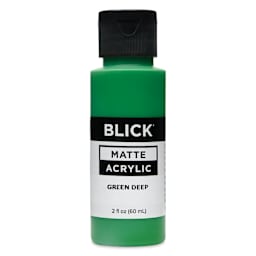 Blick Matte Acrylic - Green Deep, 2 oz bottle