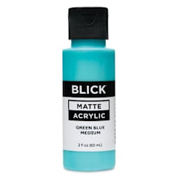 Blick Matte Acrylic - Green Blue Medium, 2 oz bottle
