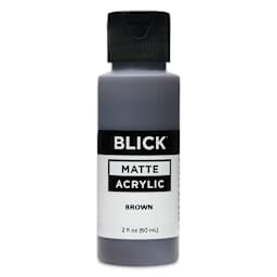 Blick Matte Acrylic - Brown, 2 oz bottle