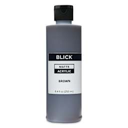 Blick Matte Acrylic - Brown, 8 oz