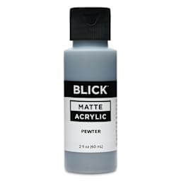 Blick Matte Acrylic - Pewter, 2 oz bottle