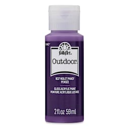 FolkArt Outdoor Acrylic Paint - Violet Pansy, 2 oz, Bottle