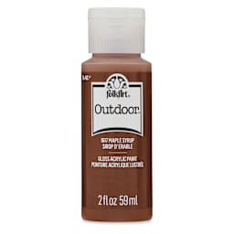 FolkArt Outdoor Acrylic Paint - Maple Syrup, 2 oz, Bottle