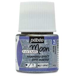 Pebeo Fantasy Moon Paints - Silver, 45 ml bottle