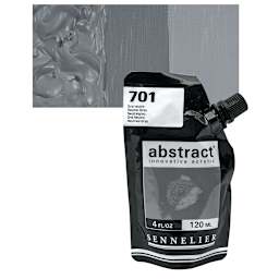Sennelier Abstract Acrylic - Natural Gray, 120 ml pouch and swatch