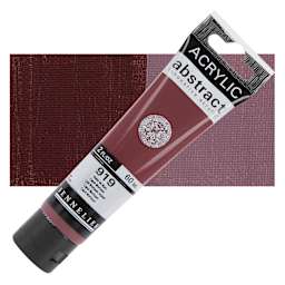 Sennelier Abstract Acrylic - Caput Mortuum, 60 ml tube and swatch