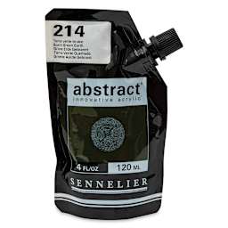 Sennelier Abstract Acrylic - Burnt Green Earth, 120 ml pouch