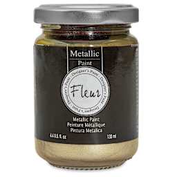 Fleur Chalky Look Paint - Champagne, 4.4 oz jar